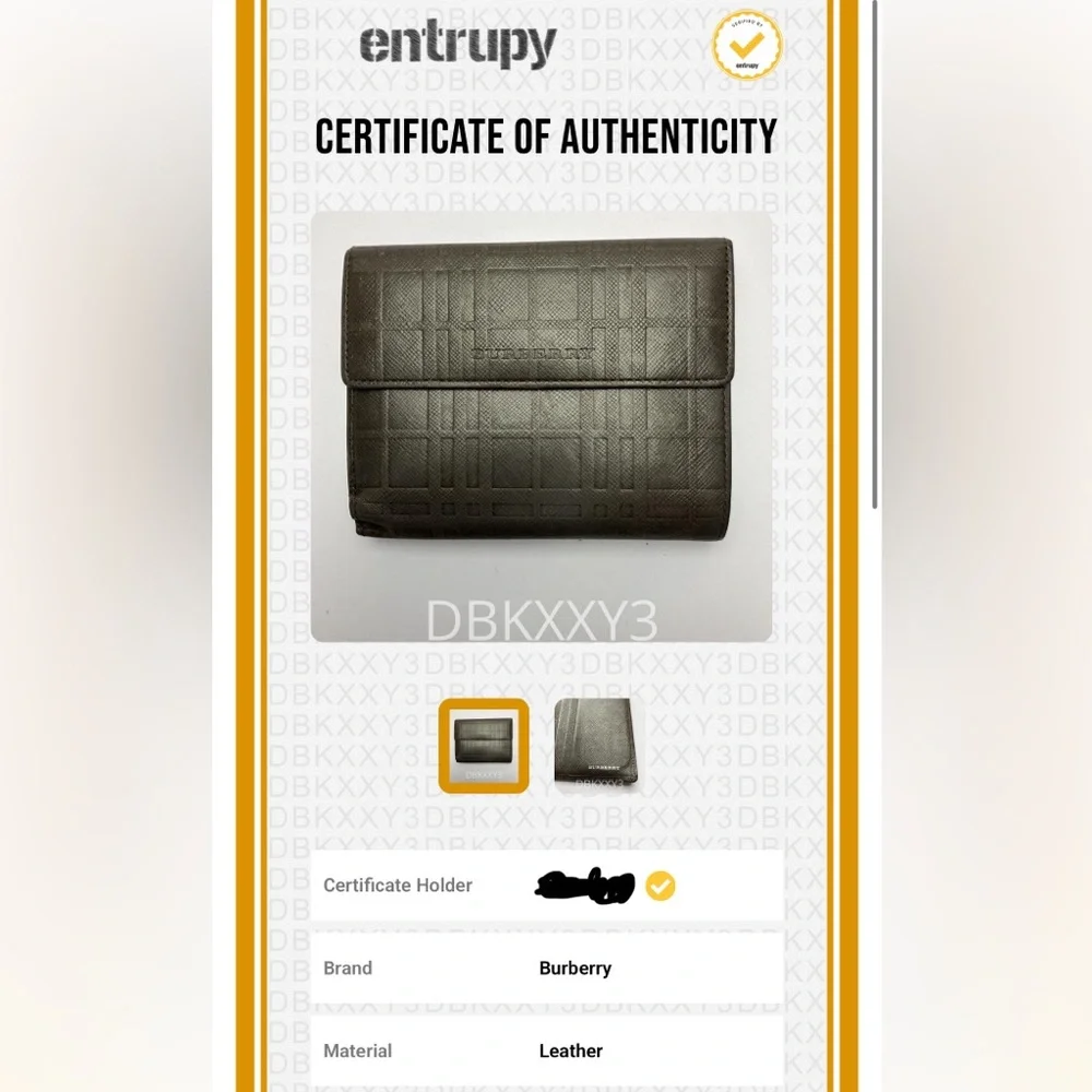Burberry excellent pre